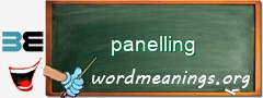 WordMeaning blackboard for panelling